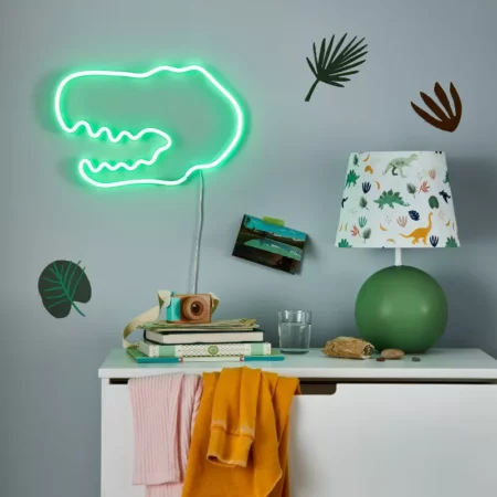 Pillowfort Neon Dinosaur Wall Light