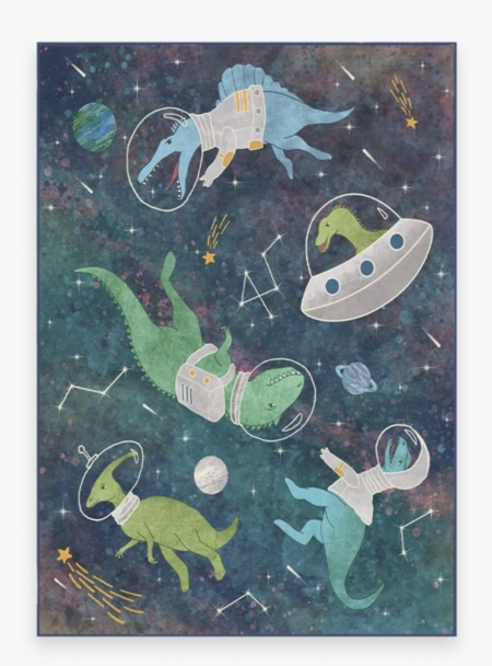 Ruggable Dinosaurs in Space Rug