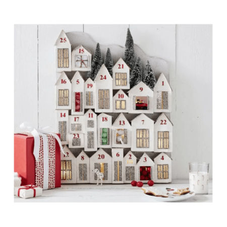 ​Pottery Barn Light-up Glitter Houses Advent Calendar