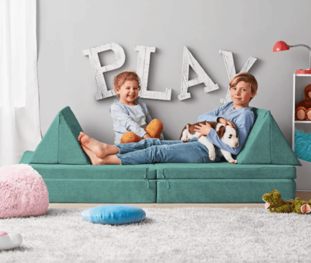 Betterhood Modular Kids Play Couch, 6-Piece Large Foam Couch Sofa