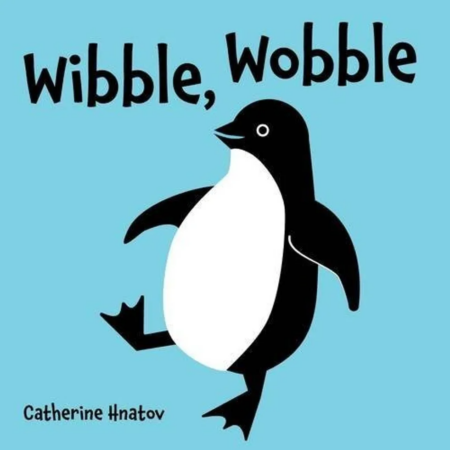 wibble wobble animal themed board book for babies