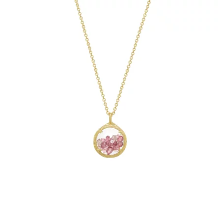Catherine Weitzman Mini Shaker Necklace for Breast Cancer Awareness
