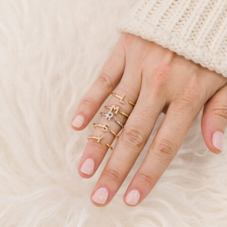 Dana Rebecca Designs DRD Single Initial Ring