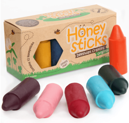Things to do with baby: An activity guide for your baby’s first year Honeysticks 100% Pure Beeswax Crayons (12 Pack)
