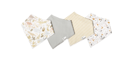 Copper Pearl Bandana Bibs, one of Motherly's favorite products for 3-month-olds