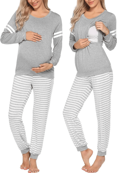 amanzon-maternity-pajama-set