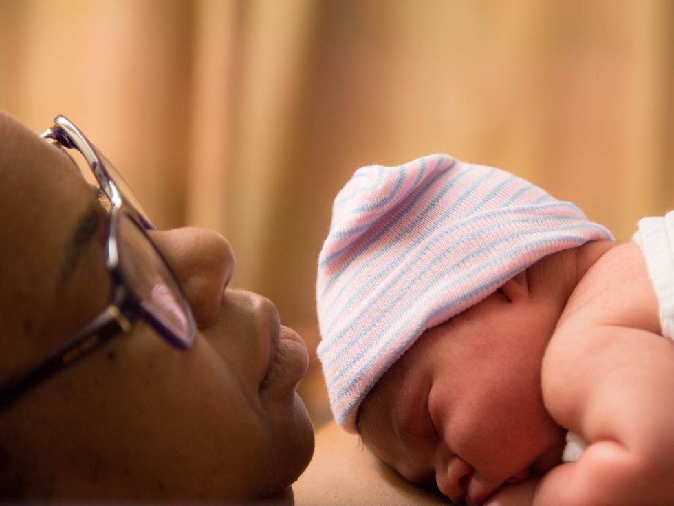 mother and baby after unexpected c-section