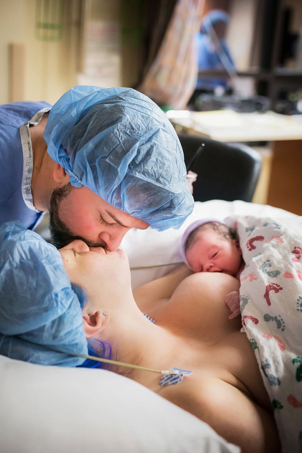C-section mom breastfeeding