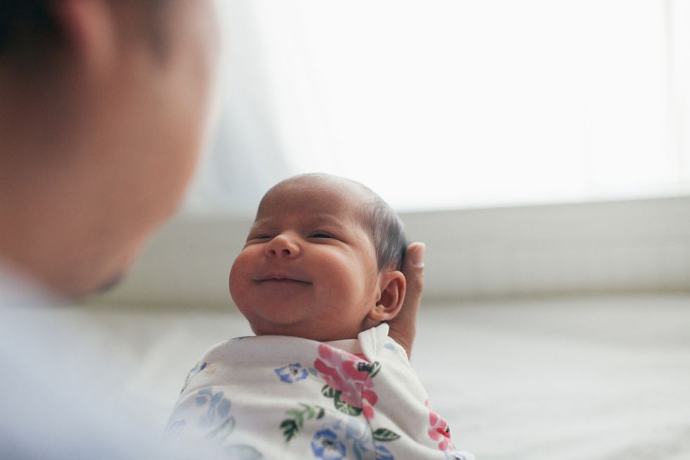 baby smiling, an essential baby picture idea