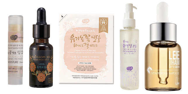 collage of Korean skin care