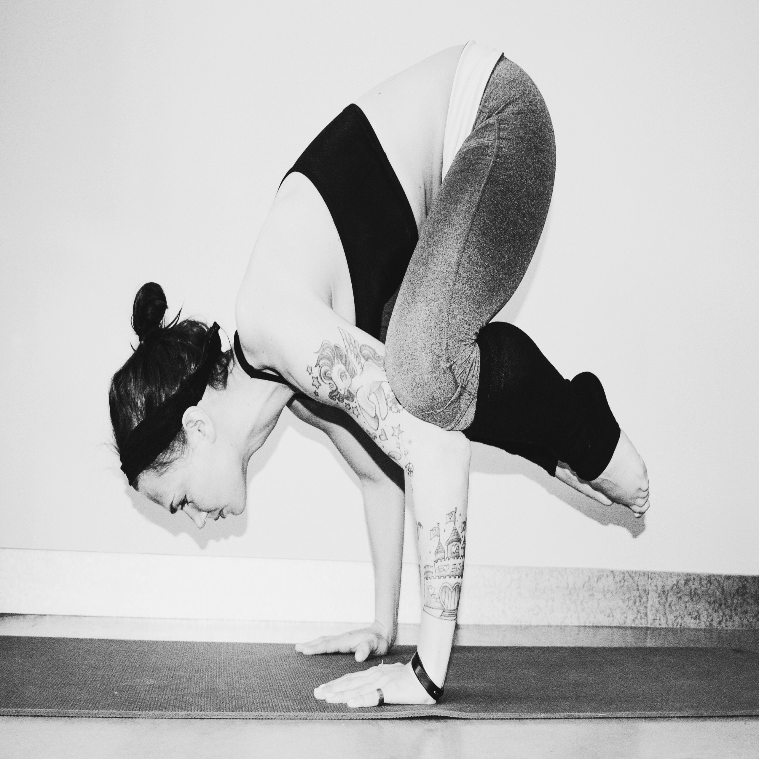 woman in a yoga pose