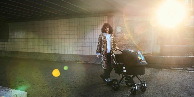 mom with baby in stroller