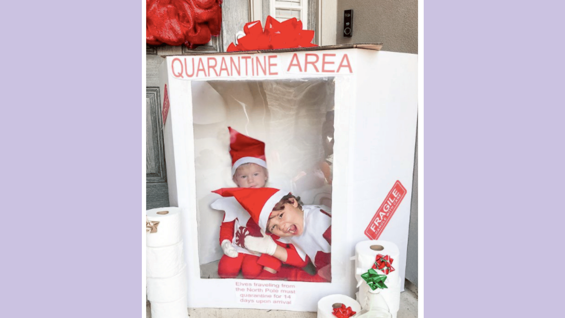 The Elf on the Shelf is back… and in quarantine