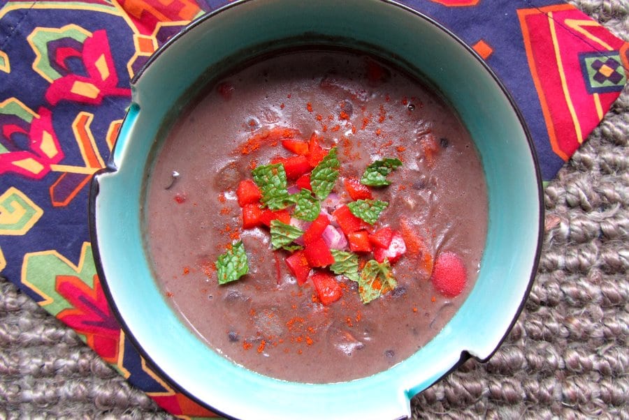 Black Bean Coconut Soup Recipe for Pregnancy