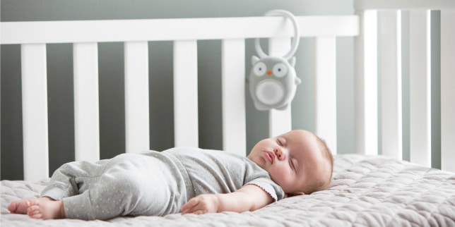 baby sleeping in crib