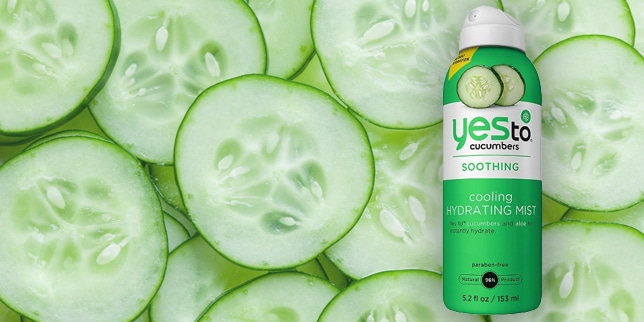 Yes to Cucumbers cool mist spray product shot