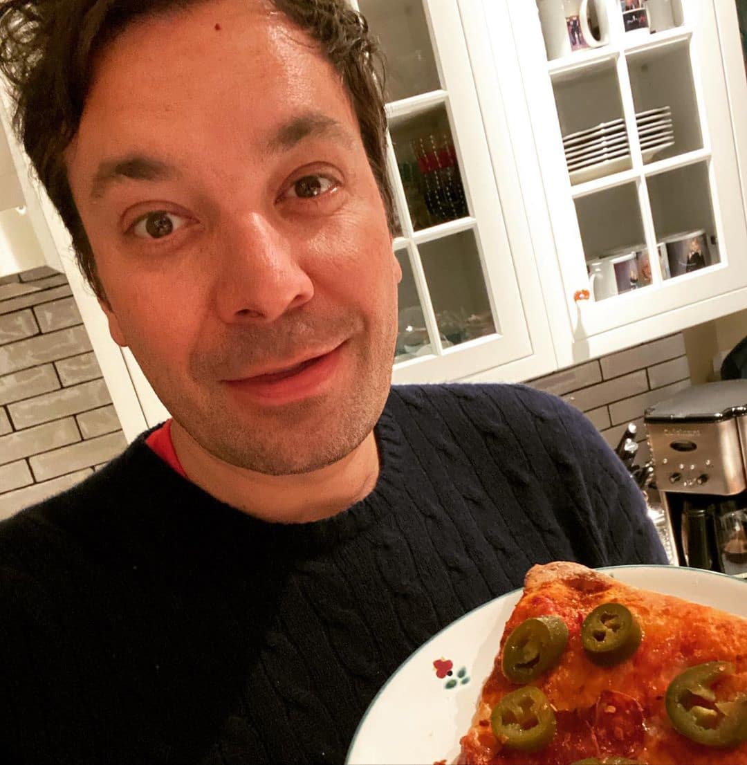 Jimmy Fallon working from home