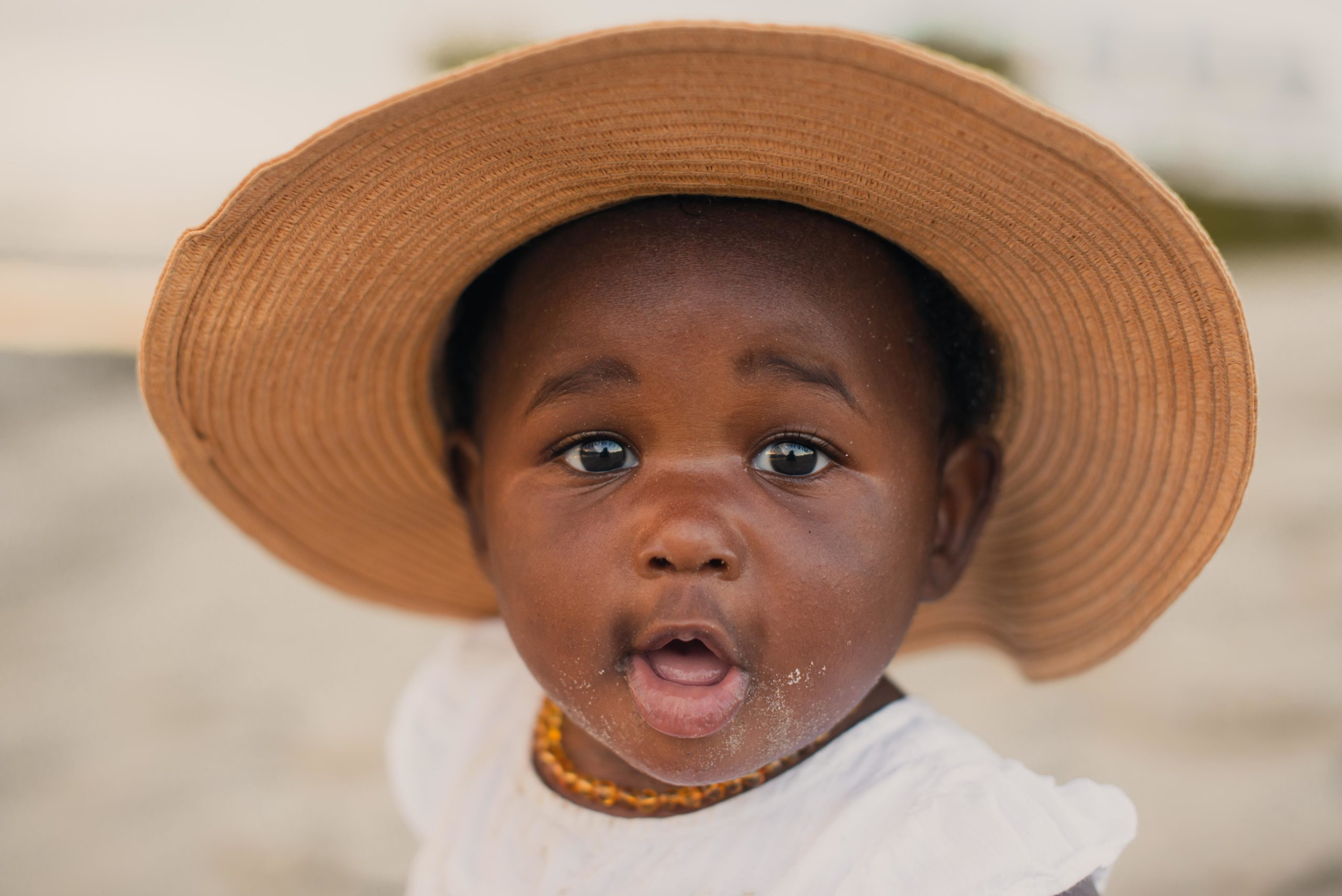 cute baby with hat