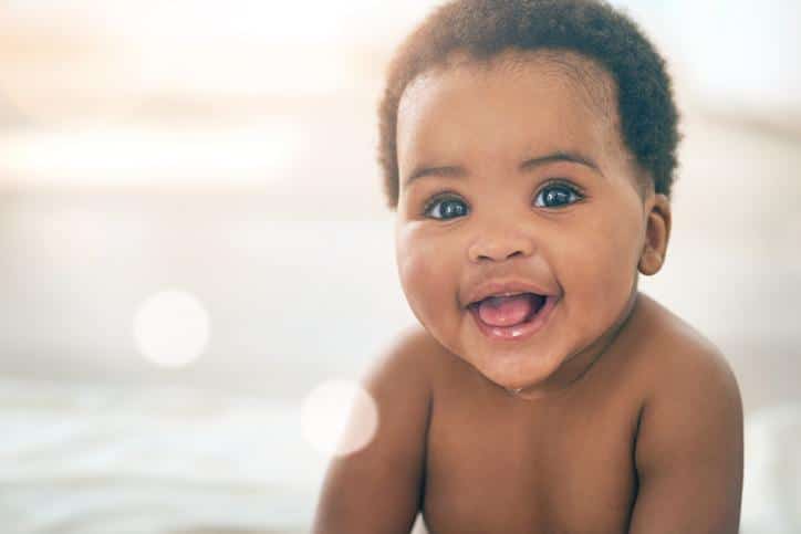 smiling baby- fall baby names