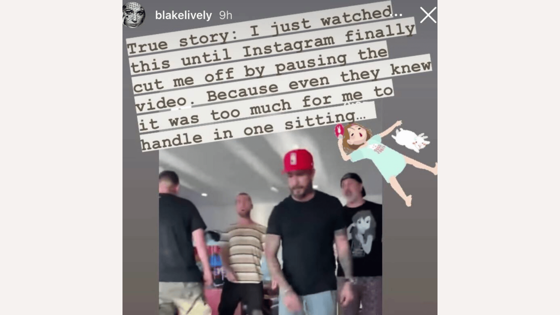 Screenshot of NSYNCc performing on Instagram