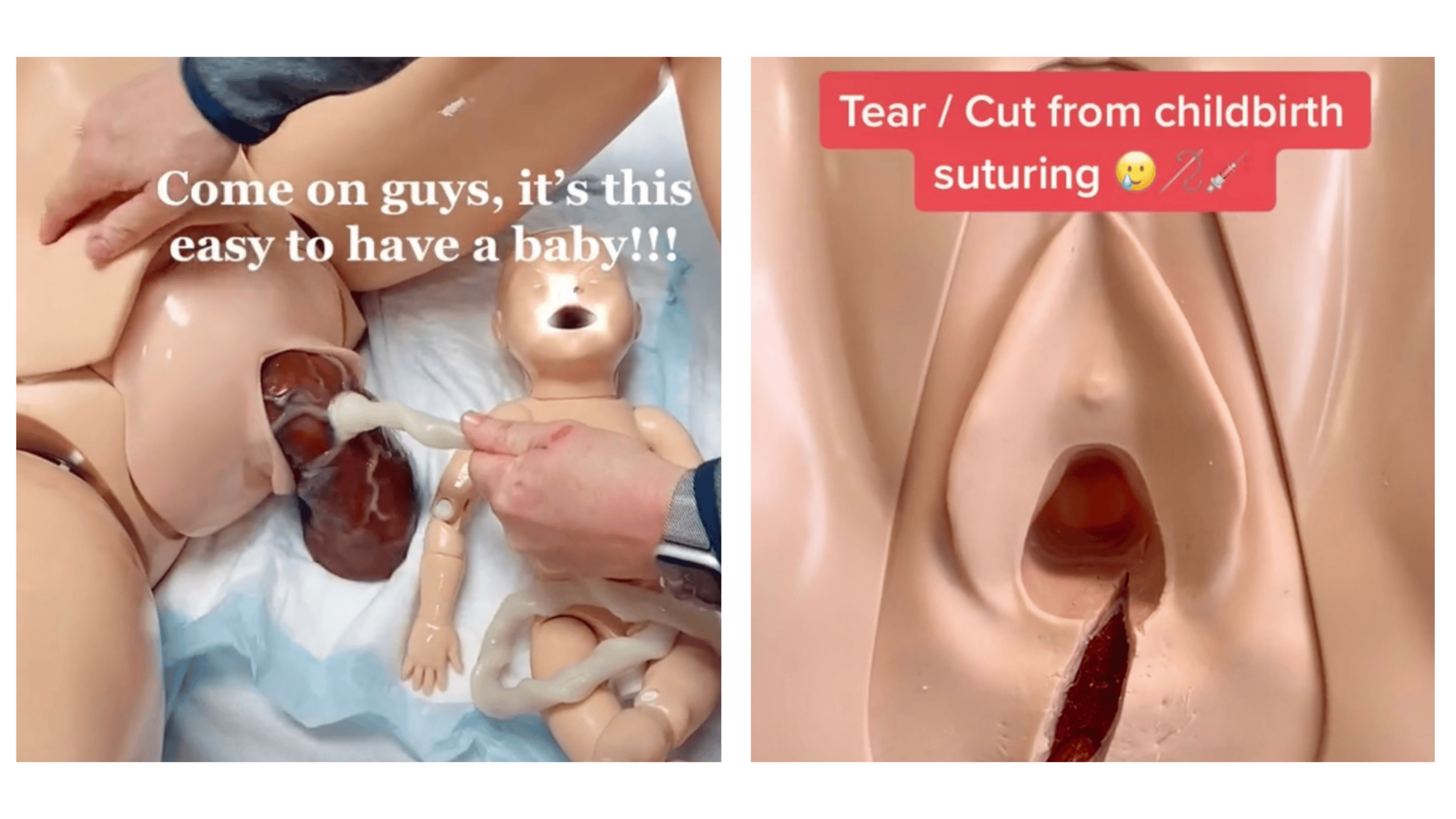 tiktok still images of childbirth