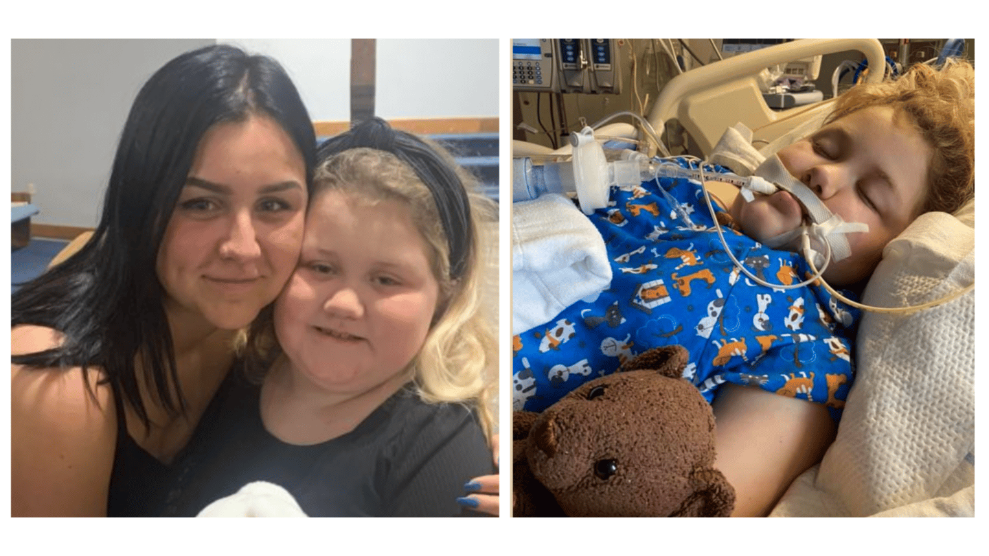 Mirsada Muric and daughter at the hospital