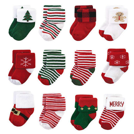 Joyin 12 Pairs Warm Soft Cotton Christmas Socks Set : Target