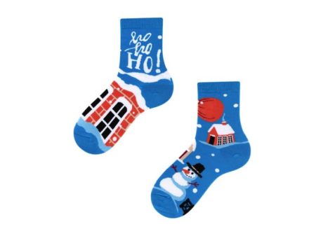 09 Toddler Kids Ho Ho Ho Christmas Scene Socks Motherly