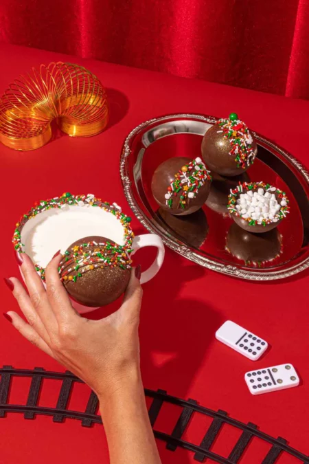 Fancy Sprinkles Santa's Best DIY Hot Chocolate Bomb Kit
