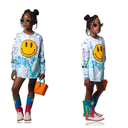 King + Lola All Smiles Tie-Dye Longsleeve