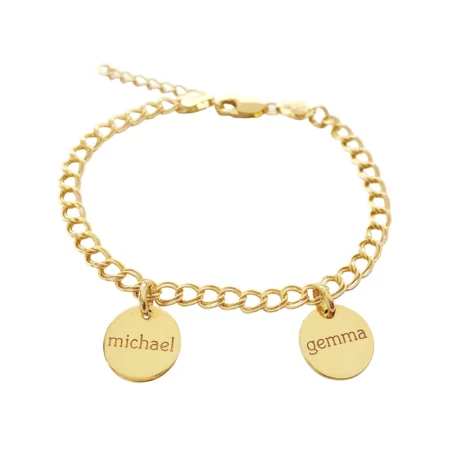 Tiny Tags Gold Family Bracelet