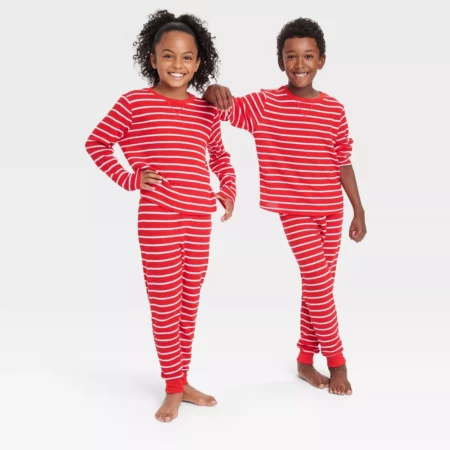 Wondershop Kids Striped Matching Pajamas