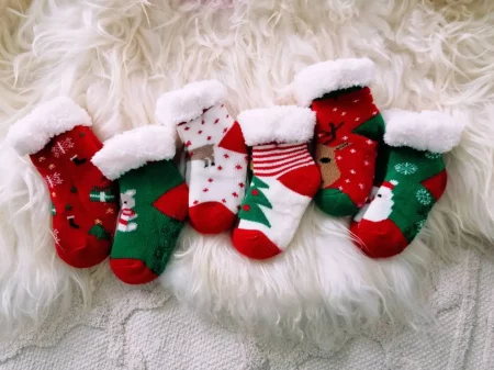 etsy baby christmas socks