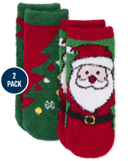 santa cozy socks