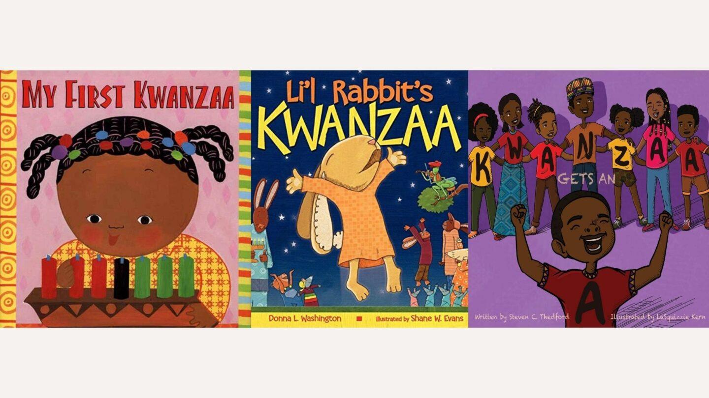 kwanzaa books collage- kwanzaa books for kids