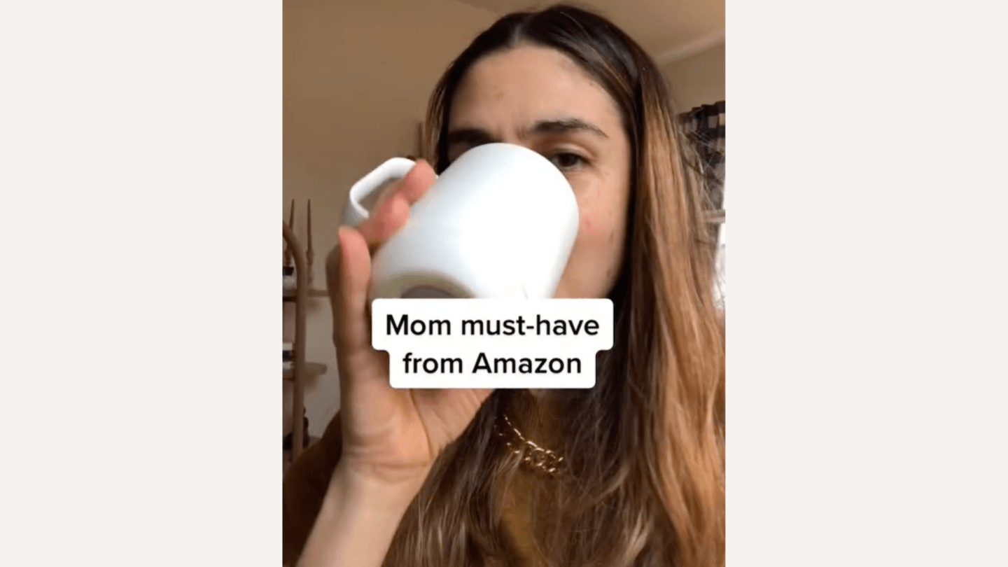 Video still of TikTok Ember mug review