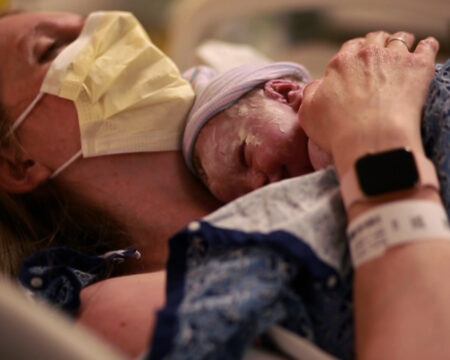 This is birth A hospital birth during a pandemic16X9.00 00 00 17.Still002 Motherly