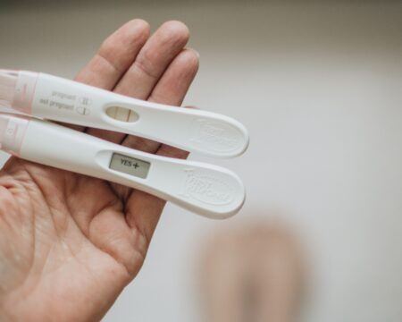 two positive pregnancy tests debb a motherhood debb a pregnancy debb a family t20 govvAY Motherly