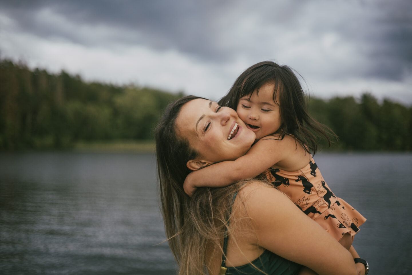 loving mom with child