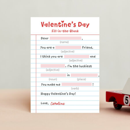 Minted Valentine Mad Libs