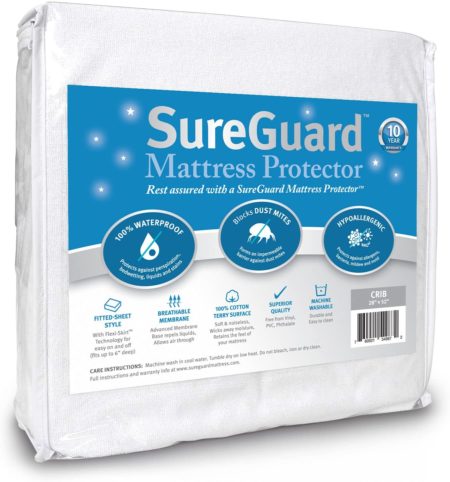 sureguard crib mattress protector
