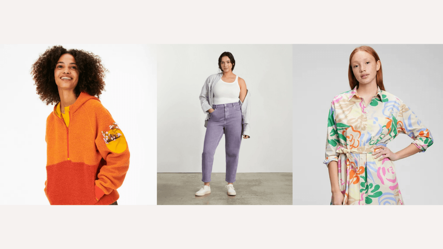 Colorful clothing feature