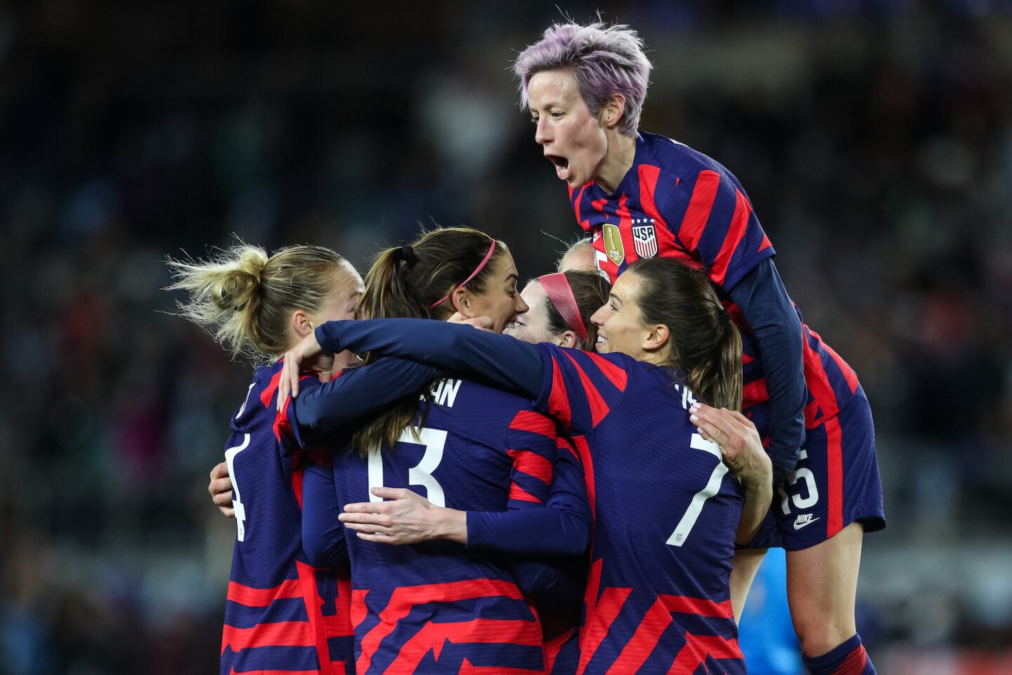 U.S. Women's Soccer Team embracing