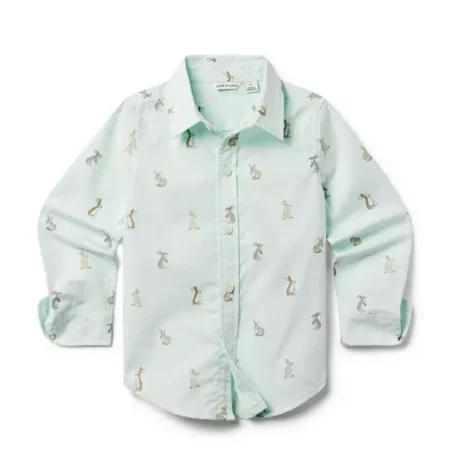 Janie and Jack Bunny Oxford Shirt