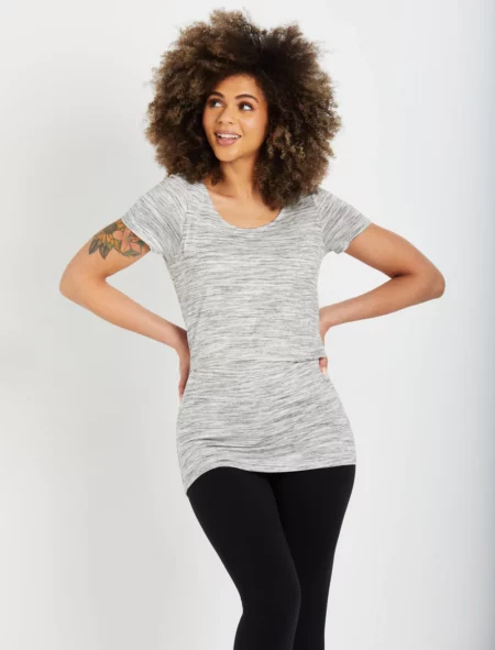 Motherhood Maternity Lift Up Open Front Nursing Tee