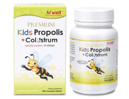 Hi Well Premium Kids Propolis Plus Colostrum 180Tablets