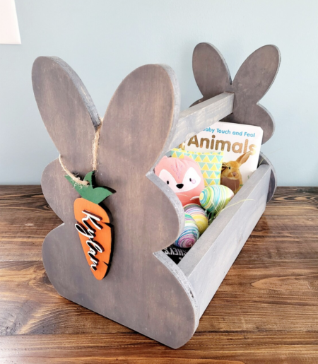 TJs Wooden Easter Basket