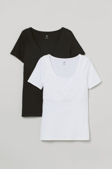 h & m mama 2-pack nursing tops