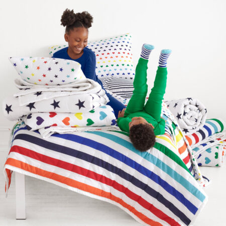 primary kids bedding