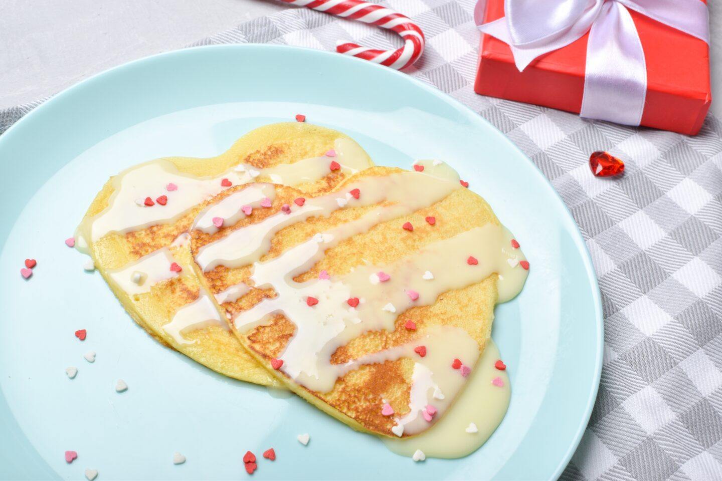 heart pancakes